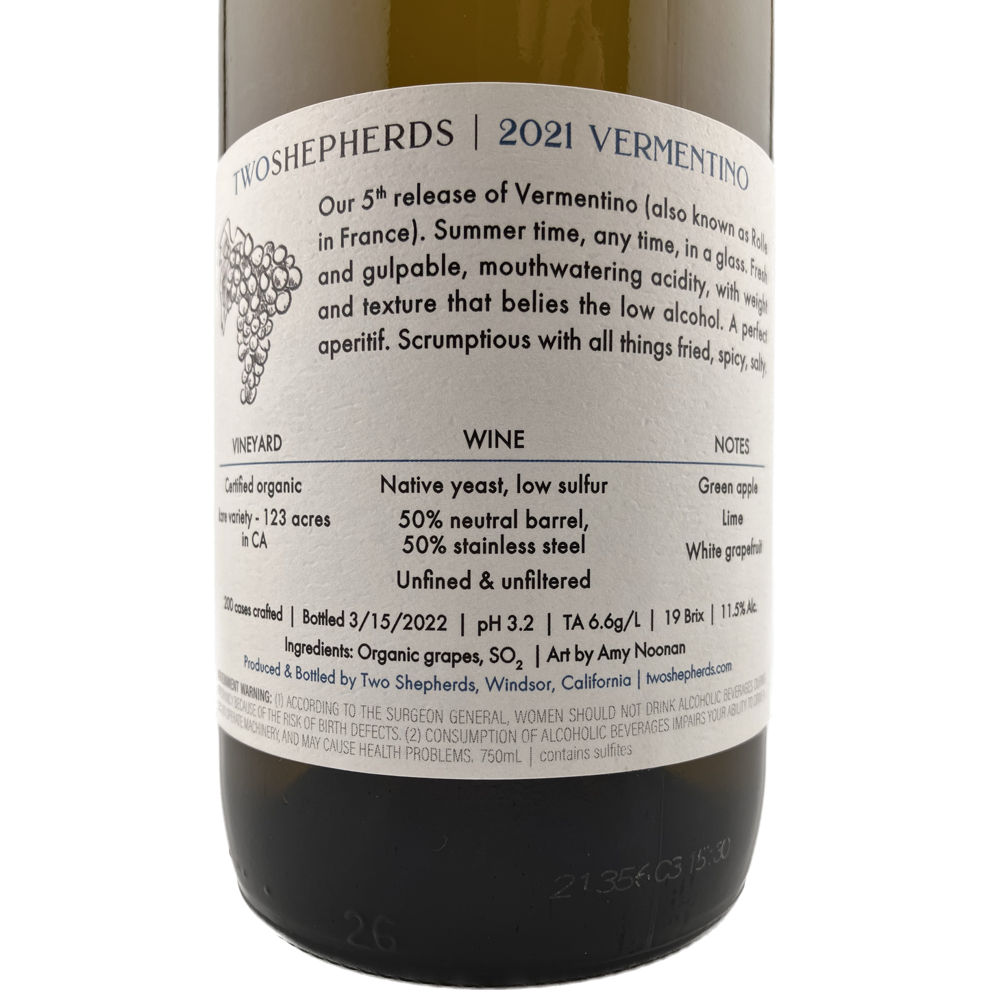 2021 Vermentino | Dunnigan Hills