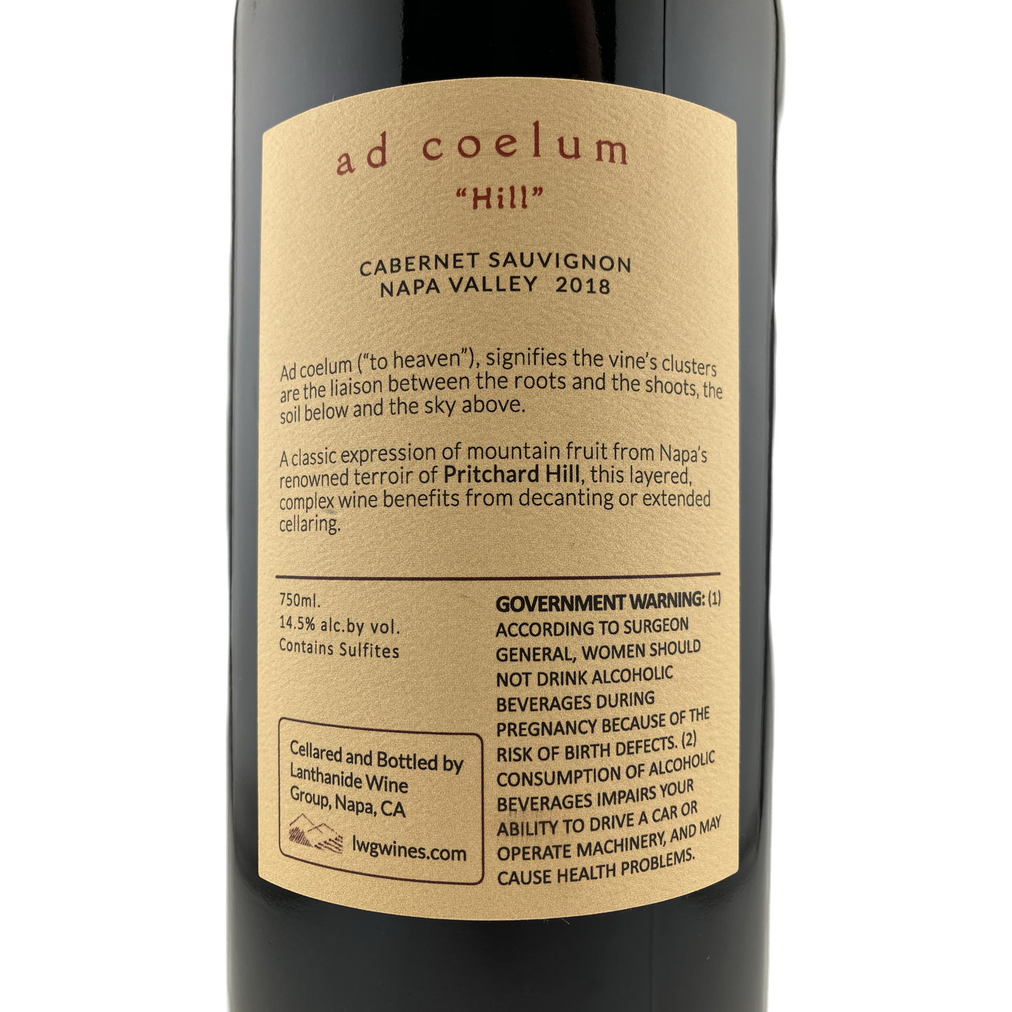 2018 "Ad Coelum Hill" Cabernet Sauvignon | Napa Valley