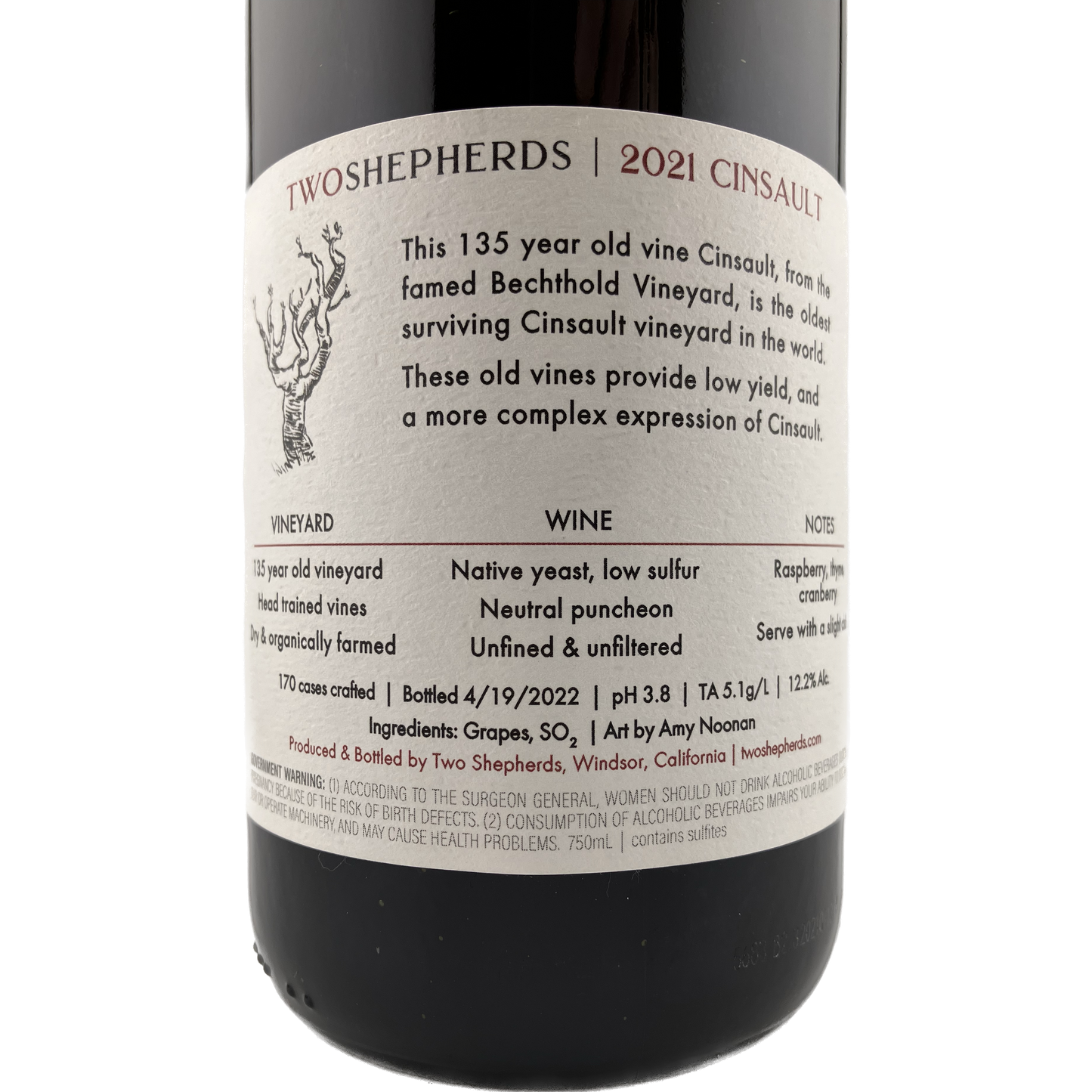 2021 Cinsault | Bechtold Vineyard Lodi